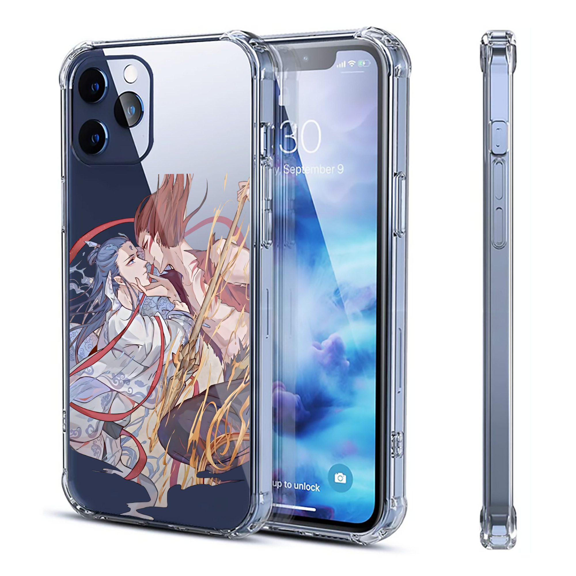 （画像用） Ne Zha 2 ナタ 魔童の大暴れ 【iPhone 12シリーズ対応】透明スマホケース（クリアソフトケース）